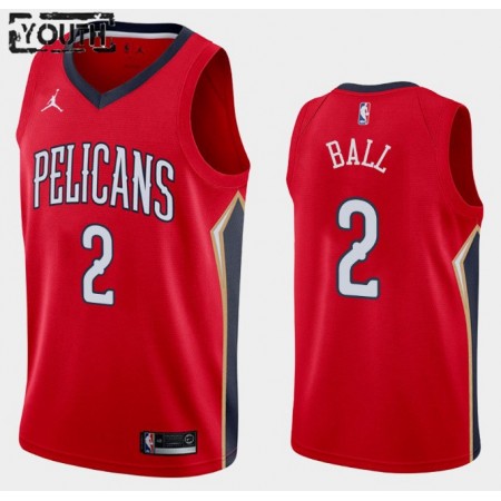 Kinder NBA New Orleans Pelicans Trikot Lonzo Ball 2 Jordan Brand 2020-2021 Statement Edition Swingman